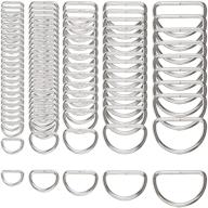 d rings for sewing, bulk set of 90 metal d ring pieces - ideal for crafting and sewing projects logo