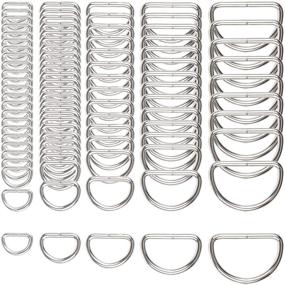 img 4 attached to D Rings for Sewing, Bulk Set of 90 Metal D Ring Pieces - Ideal for Crafting and Sewing Projects