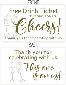 img 3 attached to Unwrap the Celebration: 50 Free Drink 🍾 Tickets with Cheers Champagne Glasses Design for Your Party