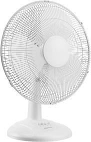 img 4 attached to 🌀 Amazon Basics 16-Inch Oscillating Table Fan: Powerful 3-Speed Settings, White Blades