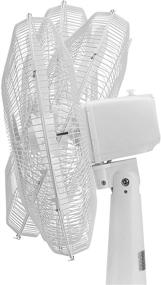 img 2 attached to 🌀 Amazon Basics 16-Inch Oscillating Table Fan: Powerful 3-Speed Settings, White Blades