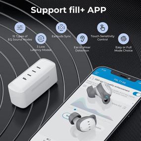 img 3 attached to 🎧 Беспроводные наушники FIIL T1XS Bluetooth 5.0 - водонепроницаемые, внутриканальные, с микрофоном - для iPhone и Android - белые