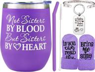 sister-like friendship gifts for women - heartfelt birthday gifts, best friend tumblers, sister-in-laws cup логотип