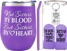 img 4 attached to Sister-like Friendship Gifts for Women - Heartfelt Birthday Gifts, Best Friend Tumblers, Sister-in-Laws Cup