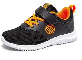 img 4 attached to 👟 Stylish BONDON Toddler Little Sneakers: The Ultimate Boys' Running Shoes for Active Kids