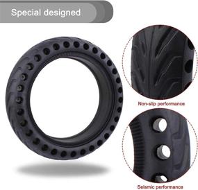 img 1 attached to 🛴 ASTVSHOP Solid Tire Wheel Replacements for Xiaomi Mi M365 / Gotrax GXL V2 - 8.5 inch Explosion-Proof Scooter Tires