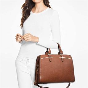 img 3 attached to Ostrich Women's Handbags & Wallets Set with Matching Satchel Briefcases