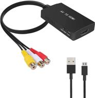 🔌 конвертер rca в hdmi: улучшение качества видео и аудио для xbox, n64, ps3, телевизора и других устройств - женский разъем rca к hdmi адаптер логотип