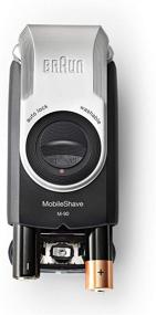 img 2 attached to 🔋 Braun MobileShave M-90 Travel Shaver Silver with Precision Trimmer, Smart Foil, Wide Floating Foil, and Washable Design