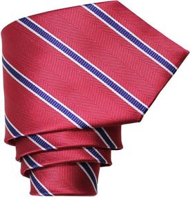 img 1 attached to 👔 Secdtie Men's Classic Striped Jacquard Necktie - Accessories in Ties, Cummerbunds & Pocket Squares