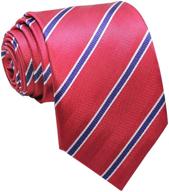 👔 secdtie men's classic striped jacquard necktie - accessories in ties, cummerbunds & pocket squares logo