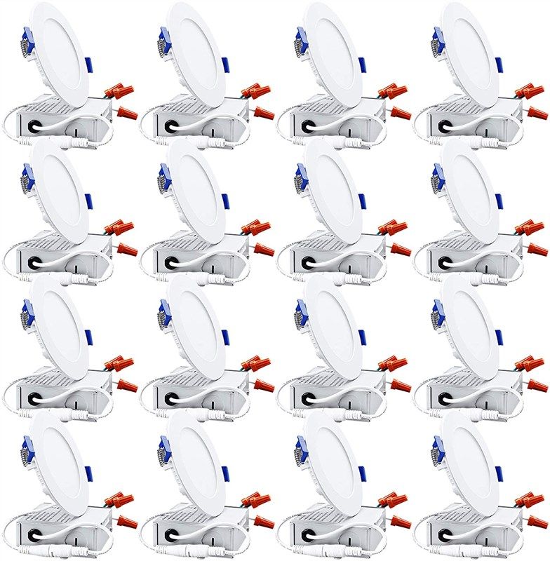 torchstar basic series 16-pack 10w 4 inch led recessed lighting with junction box 로고