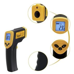 img 2 attached to 🌡️ Amicable Digital Infrared Thermometer: Laser Non-Contact Temperature Gun for Cooking, Air, Refrigerators (-58℉~716℉)