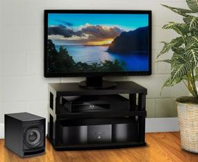 img 2 attached to 📺 Aleratec 3-Tier LCD, LED TV Swivel Stand: Ultimate Entertainment Rack for Enhanced Viewing Experience
