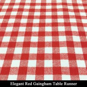 img 2 attached to Joysail White Gingham Table Runner