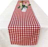 joysail white gingham table runner логотип