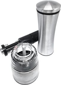 img 1 attached to 🧂 Enhance Your Dining Experience with the Stainless Steel Electric Salt and Pepper Grinder Featuring LED Light