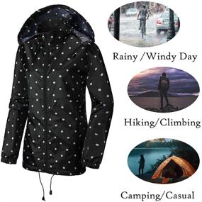 img 1 attached to Mywu Packable Lightweight Raincoat Waterproof Women's Clothing for Coats, Jackets & Vests