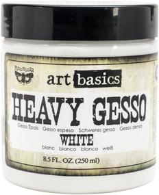 img 4 attached to Prima Marketing 961442 Art Basics Heavy Gesso: Versatile 8.5-Ounce White Primer for Artists