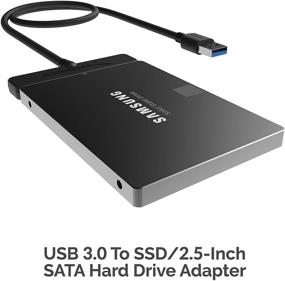 img 2 attached to 🔌 Sabrent USB 3.0 to SSD SATA Hard Drive Adapter (EC-SSHD)