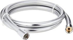img 3 attached to 🚿 Hansgrohe Handheld Replacement Chrome Shower Hose with Easy Install - 1-Inch Modern Coordinating Design (Model: 28276003), 63" Length