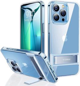 img 4 attached to 📱 TORRAS MoonClimber iPhone 13 Pro Case - Slim Clear Protective Cover with Metal Kickstand | Non-Yellowing & Anti-Scratch | 3 Stand Ways | 2021 Compatible