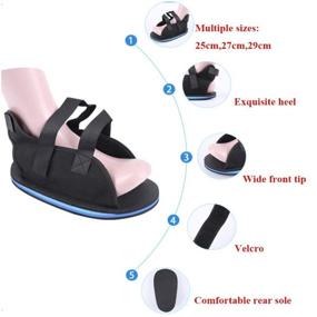 img 1 attached to Open Toe Cast Shoe for Foot Fracture Support | Post Op Boot for Toe Valgus, Surgical Fixed Gypsum Walking Boot with Stable Ankle Joints | Ideal for Foot Injuries, Postoperative Recovery, and Pain Relief