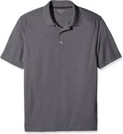 amazon essentials одежда для мужчин: рубашки в стиле regular fit с быстросохнущим эффектом heather логотип
