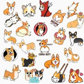 img 2 attached to 🐶 Waterproof Welsh Corgi Pembroke Stickers (50 Pack) - Cute, Aesthetic, Trendy Stickers for Teens & Girls | Perfect for Water Bottles, Laptops, Phones, Travel | Extra Durable Vinyl