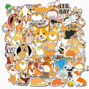 img 4 attached to 🐶 Waterproof Welsh Corgi Pembroke Stickers (50 Pack) - Cute, Aesthetic, Trendy Stickers for Teens & Girls | Perfect for Water Bottles, Laptops, Phones, Travel | Extra Durable Vinyl