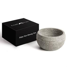 img 3 attached to 🪒 CHARMMAN Shaving Soap & Cream Bowl for Men - Natural Granite Stone, Enhanced Warm Retention, Effortless Lathering