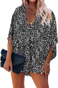 img 4 attached to 🐆 PRETTYGARDEN Leopard Print Jumpsuit with Pockets - Women's Fashion Clothing and Jumpsuits, Rompers & Overalls