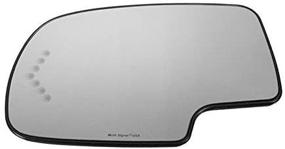 img 3 attached to 🔍 High-Quality, APA Replacement Mirror Glass - 2003-2006 Tahoe Yukon Escalade Avalanche Suburban - Driver Left Side - Power Heated, LED Signal - GM OEM Part 88944391 GM1324102