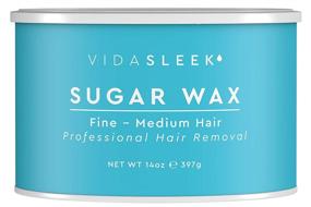 img 4 attached to Professional Size 14 oz. Tin: All-Natural 🌿 Full Body Sugar Wax for Fine to Medium Hairs