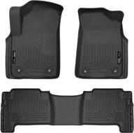 🚗 husky liners 95671: weatherbeater floor mats for 2019-20 infiniti qx80 & nissan armada - front & 2nd seat protection logo