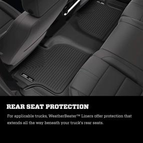 img 2 attached to 🚗 Husky Liners 95671: Weatherbeater Floor Mats for 2019-20 Infiniti QX80 & Nissan Armada - Front & 2nd Seat Protection