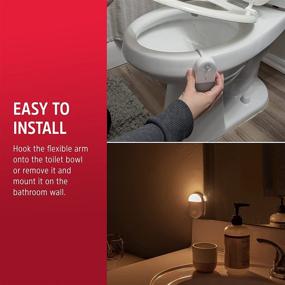 img 1 attached to 🚽 Energizer Toilet Night Light - 1 Pack, 20-Color Changing LED Toilet Bowl Light with Motion Sensor Activation - Battery Powered Bathroom Night Light - Unique & Funny Gift Idea - Stocking Stuffers - Model 54845
