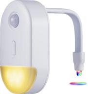 🚽 energizer toilet night light - 1 pack, 20-color changing led toilet bowl light with motion sensor activation - battery powered bathroom night light - unique & funny gift idea - stocking stuffers - model 54845 logo