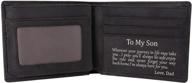 🎓 customized son engraved wallet: perfect graduation & christmas gift with blocking technology logo