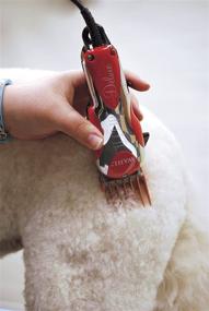 img 1 attached to 🐾 Wahl Professional Animal Deluxe U-Clip Pet, Dog, and Cat Clipper & Grooming Kit - Red and Chrome (#9484-300)