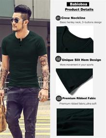 img 1 attached to 👕 Men's Clothing: Babioboa Henley Sleeve Shirts - T Shirts for Stylish Shirts