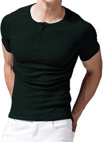 img 4 attached to 👕 Men's Clothing: Babioboa Henley Sleeve Shirts - T Shirts for Stylish Shirts