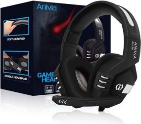 img 4 attached to 🎧 Wired Stereo Gaming Headset with Microphone - Ultimate Noise Isolation for PS4//PC/Mac/Smartphones/Tablets/Laptop