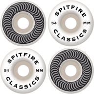 🔥 enhanced performance set of 4 spitfire classic series skateboard wheels logo