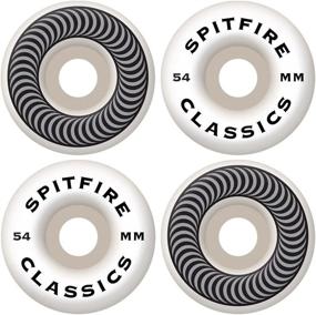 img 1 attached to 🔥 Enhanced Performance Set of 4 Spitfire Classic Series Skateboard Wheels