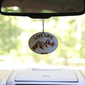 img 2 attached to 🌲 Arotags Wooden Car Air Fresheners: Long Lasting Cool Breeze Scent for 365+ Days