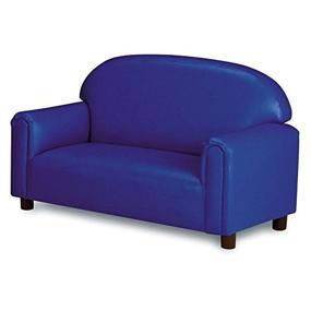 img 3 attached to 💺 Bringing Comfort and Style with Brand New World Preschool Premium Vinyl Upholstery Sofa in Blue