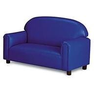 💺 bringing comfort and style with brand new world preschool premium vinyl upholstery sofa in blue logo