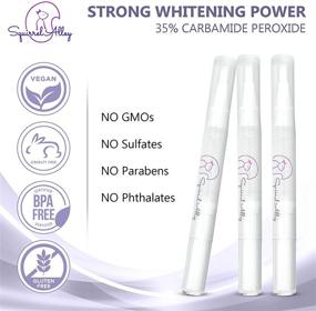 img 2 attached to 🦷 Advanced Teeth Whitening Pen for Sensitive Teeth - Pack of 3 Pens, 21 Uses - 35% Carbamide Peroxide - Portable and Travel-Friendly