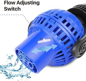 img 2 attached to 🌊 Enhance Water Circulation in Your Aquarium with Flexzion Submersible Wave Maker: Magnetic Mount, Adjustable Flow Rate for Marine Coral Reef Tank, Pools, Fresh & Salt Water Fish